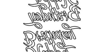 Топпер happy birthday 2шт