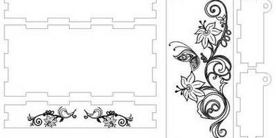 8 марта шкатулка с цветочным орнаментом