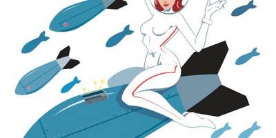 Девушка на ракете