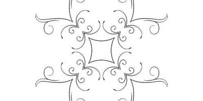 Орнамент цветы 34