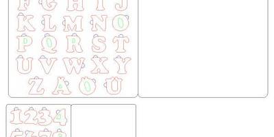 Алфавит немецкий с цифрами cyb