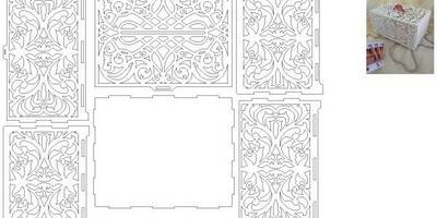 8 марта красивая ажурная шкатулка