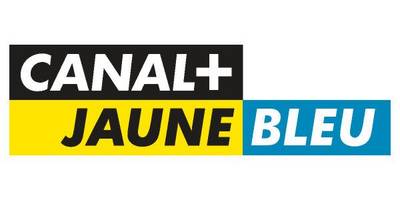 Canal+ jaune bleu logo