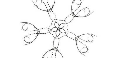 Орнамент цветы 357