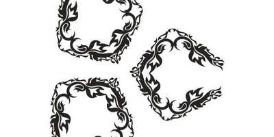 Орнамент цветы 448