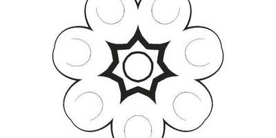 Орнамент цветы 158