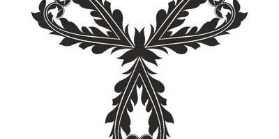 Орнамент цветы 458