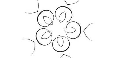 Орнамент цветы 136