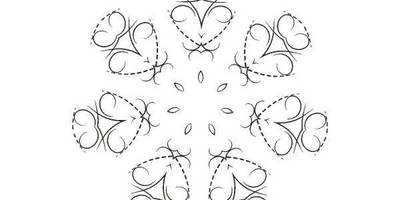 Орнамент цветы 368