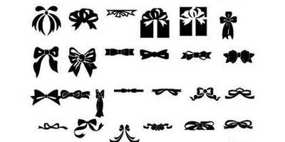 8 марта силуэты бантиков