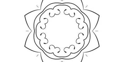 Орнамент цветы 392