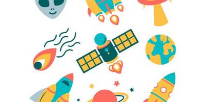 Мультяшный набор космос