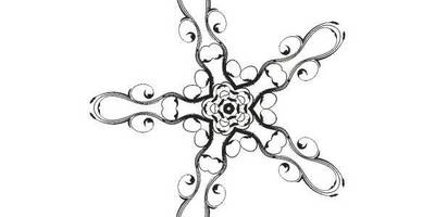 Орнамент цветы 13