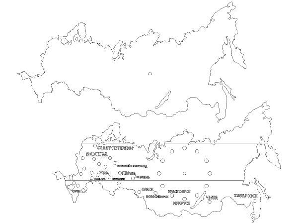 Карта гранд макета россии