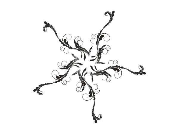 Орнамент цветы 244