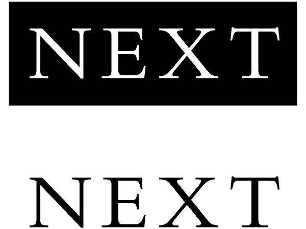 NEXT logo white&black