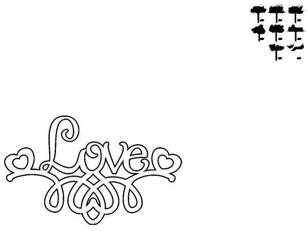 Топпер love на вензеле