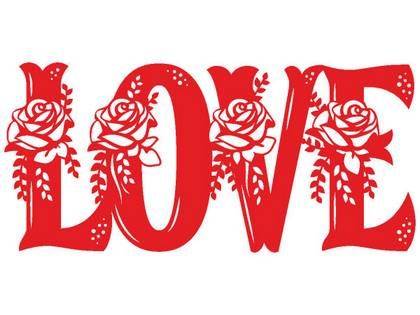 8 марта надпись LOVE