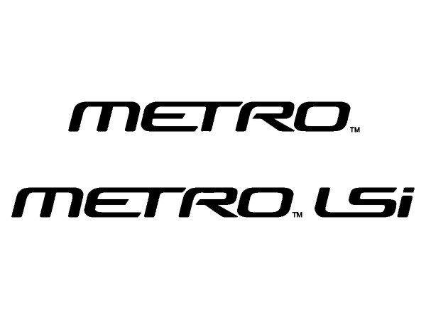 GM Metro logos GM Metro logos
