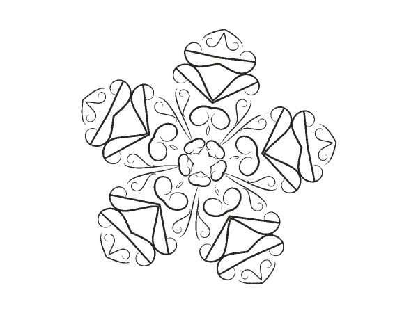 Орнамент цветы 351