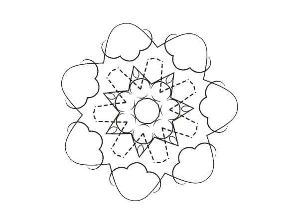 Орнамент цветы 369