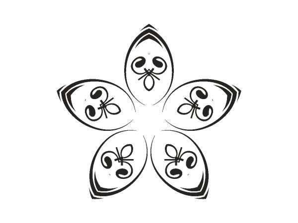 Орнамент цветы 255