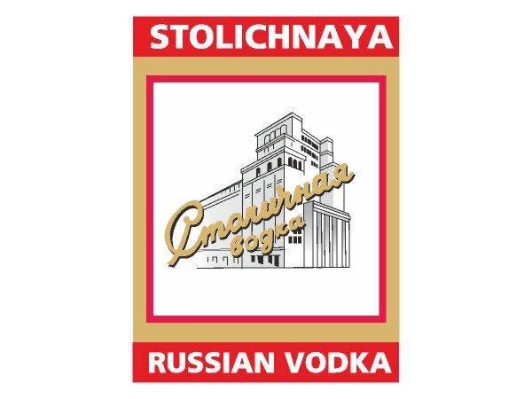 Stolichnaya Vodka label