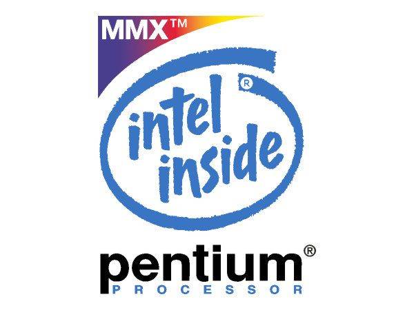 Intel MMX big logo Intel MMX big logo