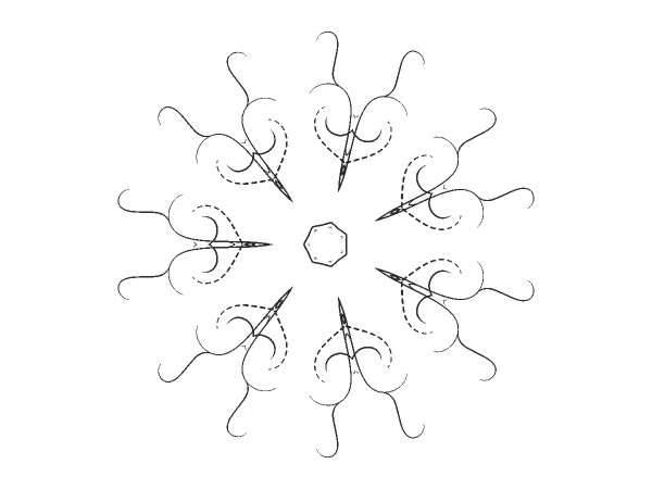 Орнамент цветы 370