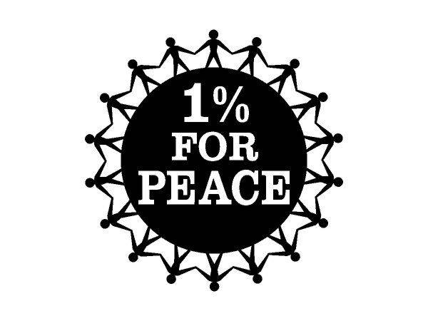 1 percent for peace logo