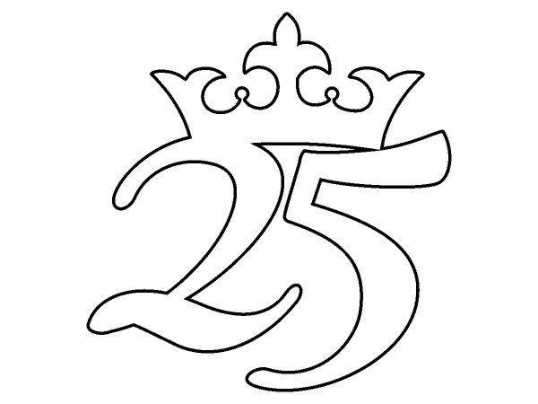 Топпер 25 с короной