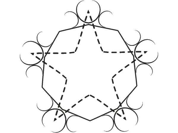 Орнамент цветы 354