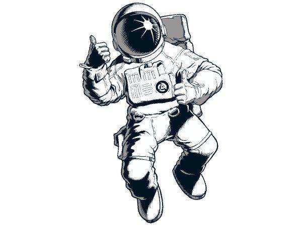 Космонавт палец вверх