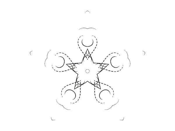 Орнамент цветы 364