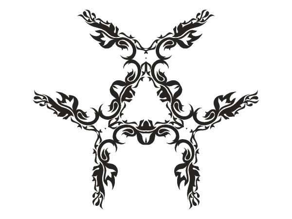 Орнамент цветы 450