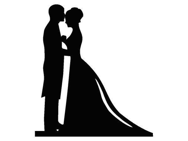 Топпер жених и невеста парочка свадебная