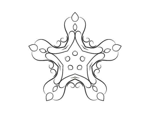 Орнамент цветы 349